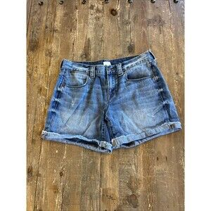J Crew Denim Jean Shorts Size 28 Zip Closure Women's Distressed